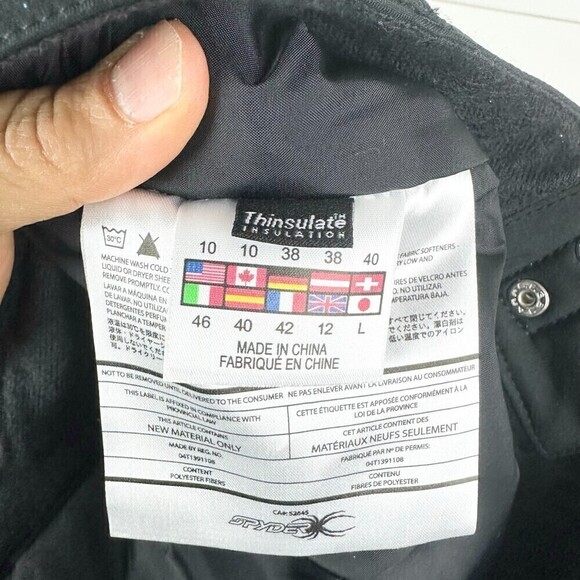 Spyder Winner Athletic Fit Insulated Ski Snow Pant Black Women's Size 10 - Picture 6 of 7